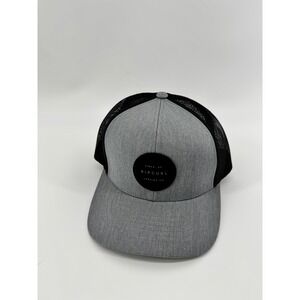 Rip Curl High Profile Trucker Hat Gray Black Mesh Snapback Surf Logo Cap Yupoong